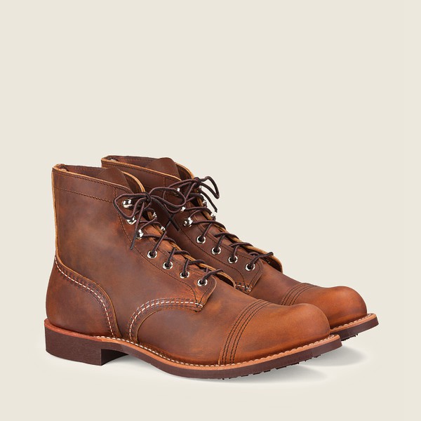 Red Wing Heritage Boots Brown - Mens Iron Ranger - 6-inchr Rough & Tough Leather - 2367-PQZBR